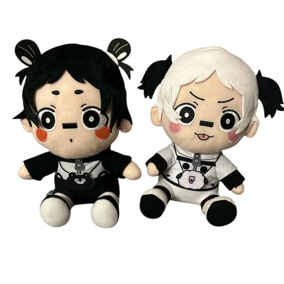 Gurin Day Ma-kun & Mommo Plush Set‎ | Round1 Japan Anime Sitting Dolls - Picture 1 of 7